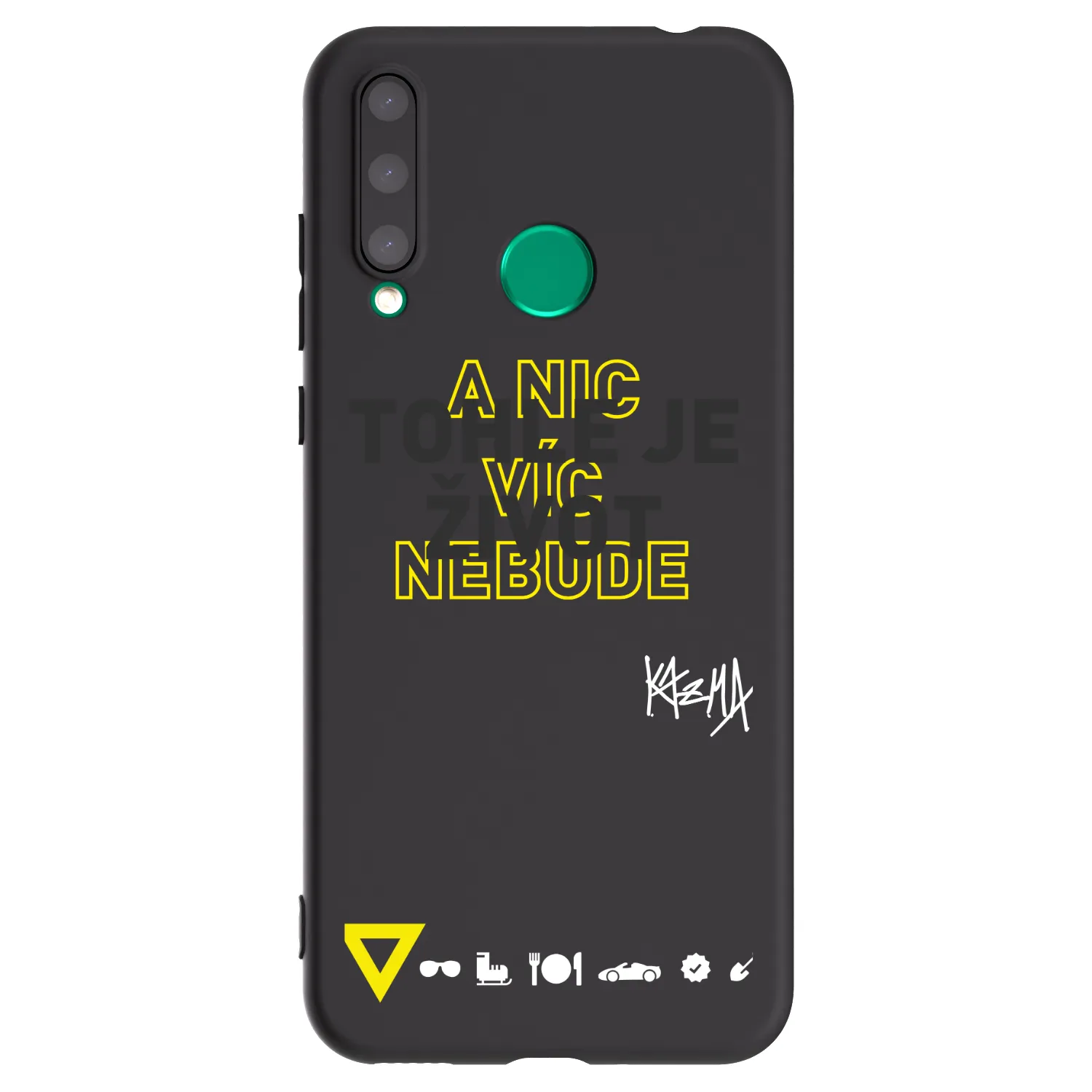 Picasee silikónový čierny obal pre Honor 20 Lite - Kazma - TOHLE JE ŽIVOT A NIC VÍC NEBUDE