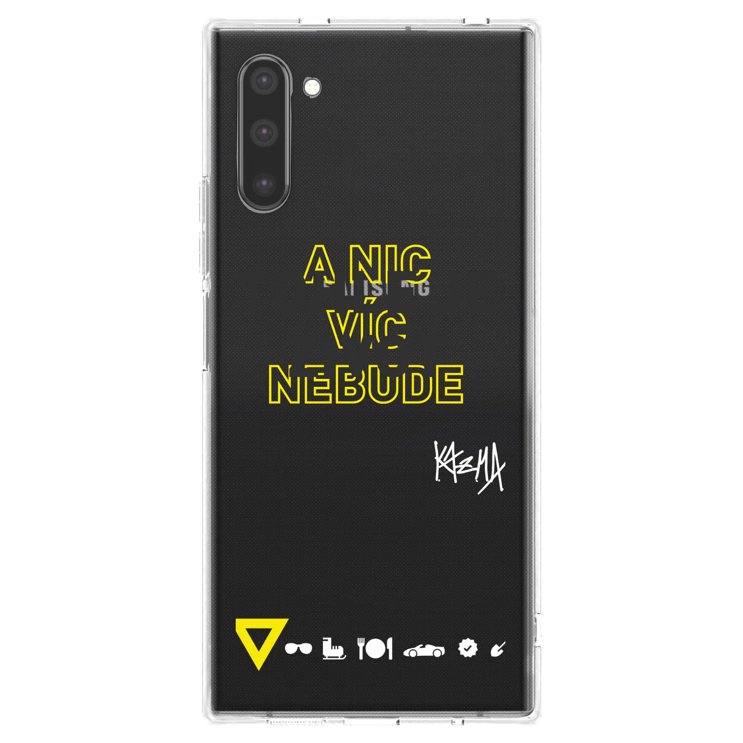 Picasee silikónový prehľadný obal pre Samsung Galaxy Note 10 N970F - Kazma - TOHLE JE ŽIVOT A NIC VÍC NEBUDE