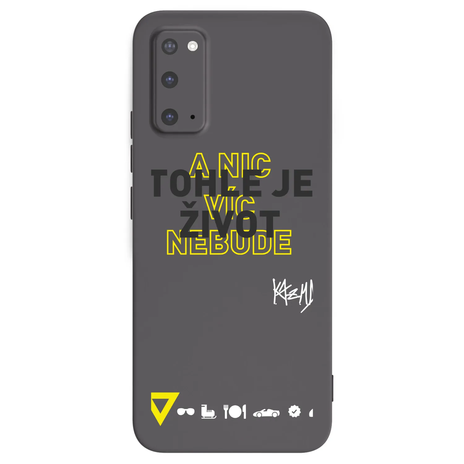 Picasee silikónový čierny obal pre Samsung Galaxy S20 G980F - Kazma - TOHLE JE ŽIVOT A NIC VÍC NEBUDE