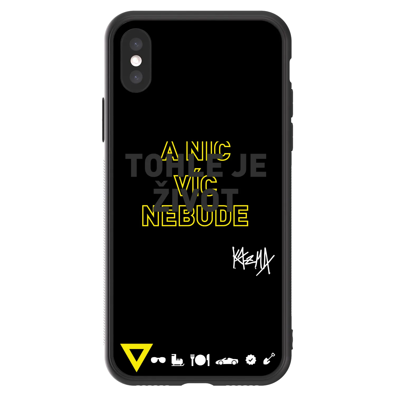 Picasee ULTIMATE CASE pro Apple iPhone X/XS - Kazma - TOHLE JE ŽIVOT A NIC VÍC NEBUDE