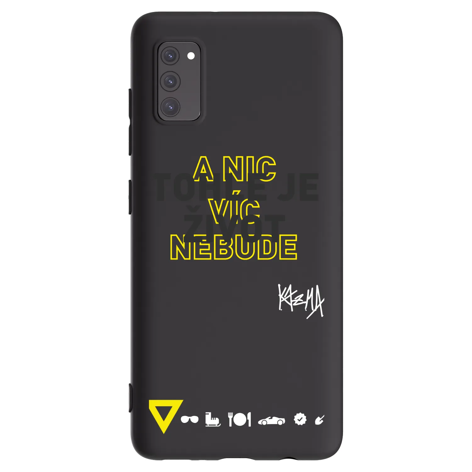 Picasee silikónový čierny obal pre Samsung Galaxy A41 A415F - Kazma - TOHLE JE ŽIVOT A NIC VÍC NEBUDE