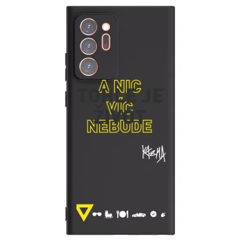 Picasee silikónový čierny obal pre Samsung Galaxy Note 20 Ultra - Kazma - TOHLE JE ŽIVOT A NIC VÍC NEBUDE