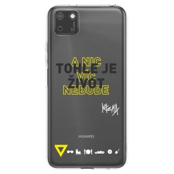 Picasee silikónový prehľadný obal pre Huawei Y5P - Kazma - TOHLE JE ŽIVOT A NIC VÍC NEBUDE