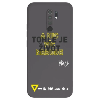Picasee silikónový čierny obal pre Xiaomi Redmi 9 - Kazma - TOHLE JE ŽIVOT A NIC VÍC NEBUDE