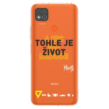 Picasee silikónový prehľadný obal pre Xiaomi Redmi 9C - Kazma - TOHLE JE ŽIVOT A NIC VÍC NEBUDE