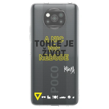 Picasee silikónový čierny obal pre Xiaomi Poco X3 - Kazma - TOHLE JE ŽIVOT A NIC VÍC NEBUDE