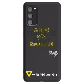 Picasee silikónový čierny obal pre Samsung Galaxy S20 FE - Kazma - TOHLE JE ŽIVOT A NIC VÍC NEBUDE