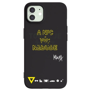 Picasee silikónový čierny obal pre Apple iPhone 12 - Kazma - TOHLE JE ŽIVOT A NIC VÍC NEBUDE