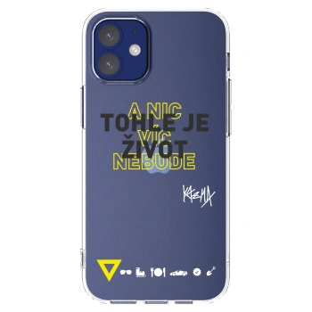 Picasee silikónový prehľadný obal pre Apple iPhone 12 mini - Kazma - TOHLE JE ŽIVOT A NIC VÍC NEBUDE