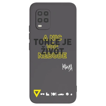 Picasee silikónový čierny obal pre Xiaomi Mi 10 Lite - Kazma - TOHLE JE ŽIVOT A NIC VÍC NEBUDE