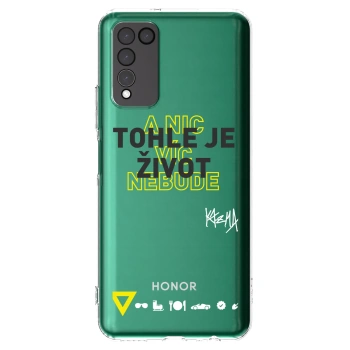 Picasee silikónový prehľadný obal pre Honor 10X Lite - Kazma - TOHLE JE ŽIVOT A NIC VÍC NEBUDE