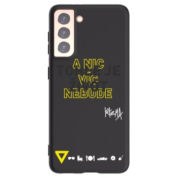 Picasee silikónový čierny obal pre Samsung Galaxy S21 5G G991B - Kazma - TOHLE JE ŽIVOT A NIC VÍC NEBUDE