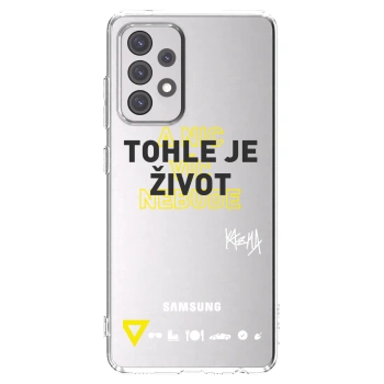 Picasee silikónový prehľadný obal pre Samsung Galaxy A52 5G A525F - Kazma - TOHLE JE ŽIVOT A NIC VÍC NEBUDE