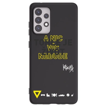 Picasee silikónový čierny obal pre Samsung Galaxy A52 5G A525F - Kazma - TOHLE JE ŽIVOT A NIC VÍC NEBUDE