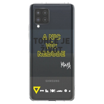 Picasee silikónový prehľadný obal pre Samsung Galaxy A42 A426B - Kazma - TOHLE JE ŽIVOT A NIC VÍC NEBUDE