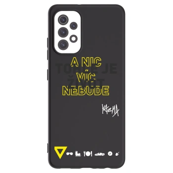 Picasee silikónový čierny obal pre Samsung Galaxy A32 5G A326B - Kazma - TOHLE JE ŽIVOT A NIC VÍC NEBUDE