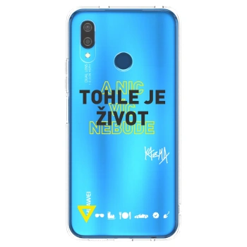 Picasee silikónový prehľadný obal pre Huawei P20 Lite - Kazma - TOHLE JE ŽIVOT A NIC VÍC NEBUDE