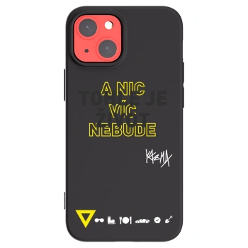 Picasee silikónový čierny obal pre Apple iPhone 13 mini - Kazma - TOHLE JE ŽIVOT A NIC VÍC NEBUDE