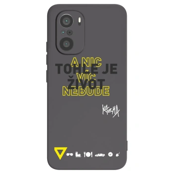 Picasee silikónový čierny obal pre Xiaomi Poco F3 - Kazma - TOHLE JE ŽIVOT A NIC VÍC NEBUDE