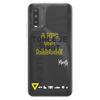 Picasee silikónový prehľadný obal pre Xiaomi Redmi 9T - Kazma - TOHLE JE ŽIVOT A NIC VÍC NEBUDE