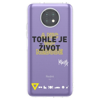 Picasee silikónový prehľadný obal pre Xiaomi Redmi Note 9T - Kazma - TOHLE JE ŽIVOT A NIC VÍC NEBUDE
