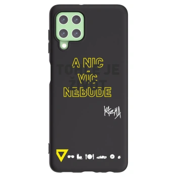 Picasee silikónový čierny obal pre Samsung Galaxy A22 A225F 4G - Kazma - TOHLE JE ŽIVOT A NIC VÍC NEBUDE