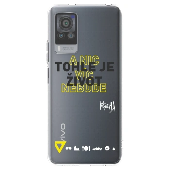 Picasee silikónový prehľadný obal pre Vivo X60 Pro 5G - Kazma - TOHLE JE ŽIVOT A NIC VÍC NEBUDE