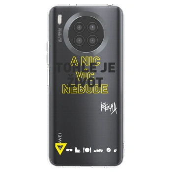 Picasee silikónový prehľadný obal pre Huawei Nova 8i - Kazma - TOHLE JE ŽIVOT A NIC VÍC NEBUDE