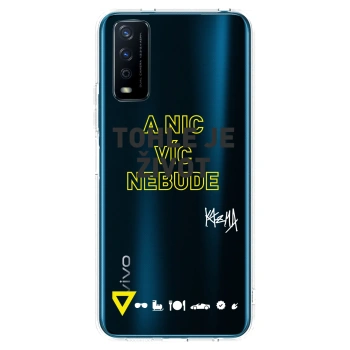 Picasee silikónový prehľadný obal pre Vivo Y11s - Kazma - TOHLE JE ŽIVOT A NIC VÍC NEBUDE