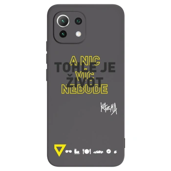 Picasee silikónový čierny obal pre Xiaomi 11 Lite 5G NE - Kazma - TOHLE JE ŽIVOT A NIC VÍC NEBUDE