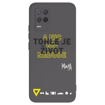 Picasee silikónový čierny obal pre Realme 8 5G - Kazma - TOHLE JE ŽIVOT A NIC VÍC NEBUDE