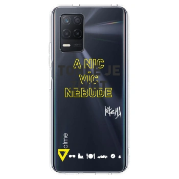 Picasee silikónový prehľadný obal pre Realme 8 5G - Kazma - TOHLE JE ŽIVOT A NIC VÍC NEBUDE