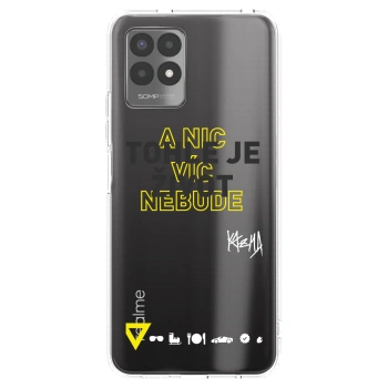 Picasee silikónový prehľadný obal pre Realme 8i - Kazma - TOHLE JE ŽIVOT A NIC VÍC NEBUDE