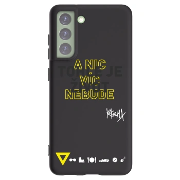 Picasee silikónový čierny obal pre Samsung Galaxy S21 FE 5G - Kazma - TOHLE JE ŽIVOT A NIC VÍC NEBUDE
