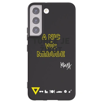 Picasee silikónový čierny obal pre Samsung Galaxy S22 5G - Kazma - TOHLE JE ŽIVOT A NIC VÍC NEBUDE