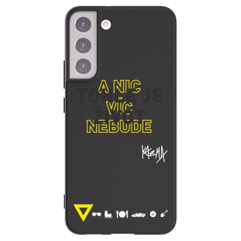 Picasee silikónový čierny obal pre Samsung Galaxy S22+ 5G - Kazma - TOHLE JE ŽIVOT A NIC VÍC NEBUDE