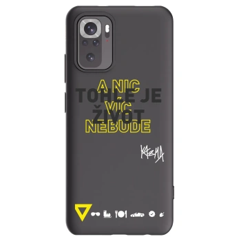 Picasee silikónový čierny obal pre Xiaomi Redmi Note 11S 4G - Kazma - TOHLE JE ŽIVOT A NIC VÍC NEBUDE