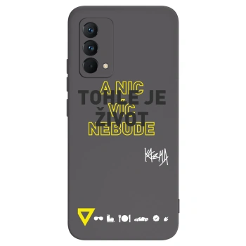 Picasee silikónový čierny obal pre Realme GT Master Edition 5G - Kazma - TOHLE JE ŽIVOT A NIC VÍC NEBUDE
