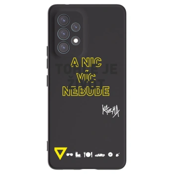 Picasee silikónový čierny obal pre Samsung Galaxy A53 5G A536 - Kazma - TOHLE JE ŽIVOT A NIC VÍC NEBUDE