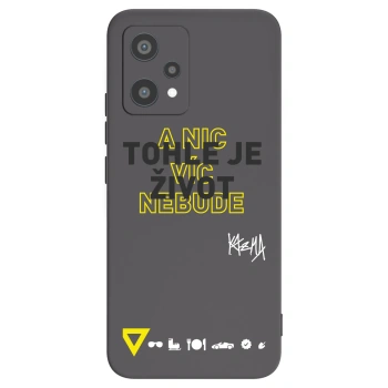 Picasee silikónový čierny obal pre Realme 9 Pro 5G - Kazma - TOHLE JE ŽIVOT A NIC VÍC NEBUDE