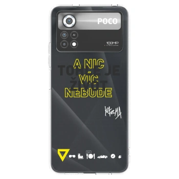 Picasee silikónový prehľadný obal pre Xiaomi Poco X4 Pro 5G - Kazma - TOHLE JE ŽIVOT A NIC VÍC NEBUDE