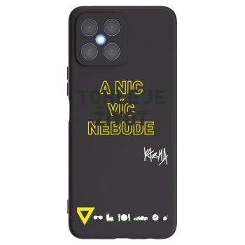 Picasee silikónový čierny obal pre Honor X8 4G - Kazma - TOHLE JE ŽIVOT A NIC VÍC NEBUDE