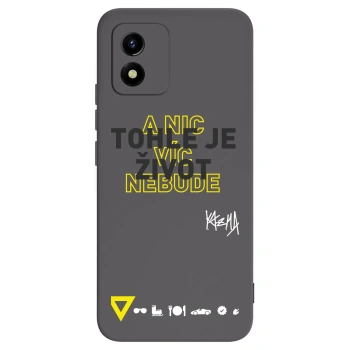 Picasee silikónový čierny obal pre Vivo Y01 - Kazma - TOHLE JE ŽIVOT A NIC VÍC NEBUDE