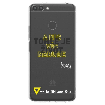 Picasee silikónový prehľadný obal pre Huawei P Smart - Kazma - TOHLE JE ŽIVOT A NIC VÍC NEBUDE