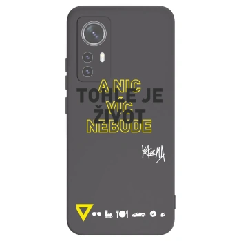 Picasee silikónový čierny obal pre Xiaomi 12X - Kazma - TOHLE JE ŽIVOT A NIC VÍC NEBUDE