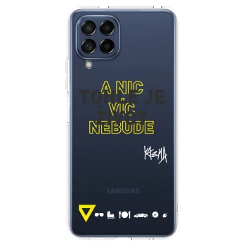 Picasee silikónový prehľadný obal pre Samsung Galaxy M53 5G - Kazma - TOHLE JE ŽIVOT A NIC VÍC NEBUDE