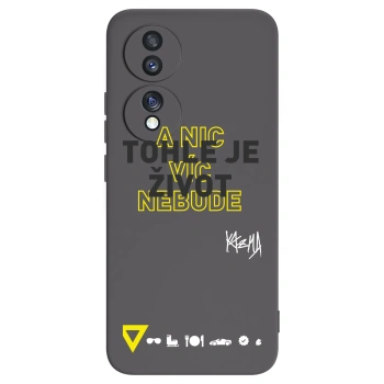 Picasee silikónový čierny obal pre Honor 70 - Kazma - TOHLE JE ŽIVOT A NIC VÍC NEBUDE