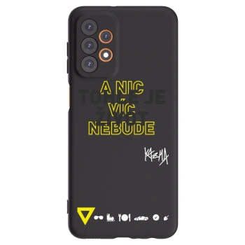 Picasee silikónový čierny obal pre Samsung Galaxy A23 A235F 4G - Kazma - TOHLE JE ŽIVOT A NIC VÍC NEBUDE