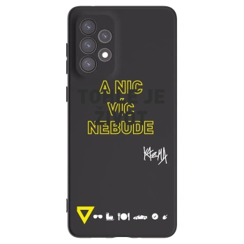 Picasee silikónový čierny obal pre Samsung Galaxy A73 5G - Kazma - TOHLE JE ŽIVOT A NIC VÍC NEBUDE