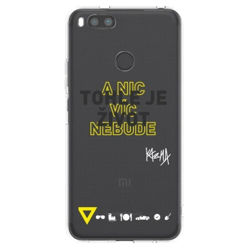 Picasee silikónový prehľadný obal pre Xiaomi Redmi A1 - Kazma - TOHLE JE ŽIVOT A NIC VÍC NEBUDE